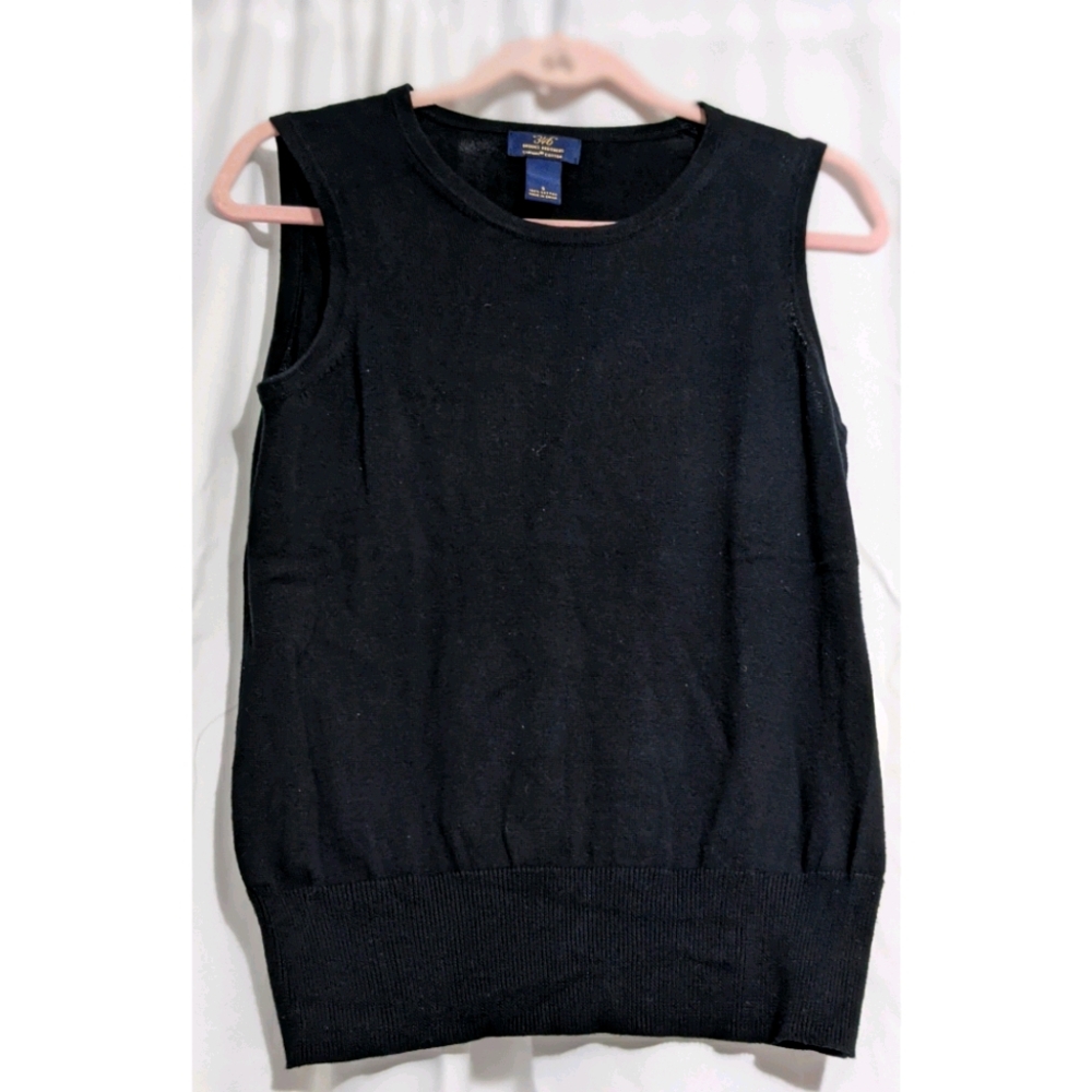 Crew Neck Sleeveless Shell